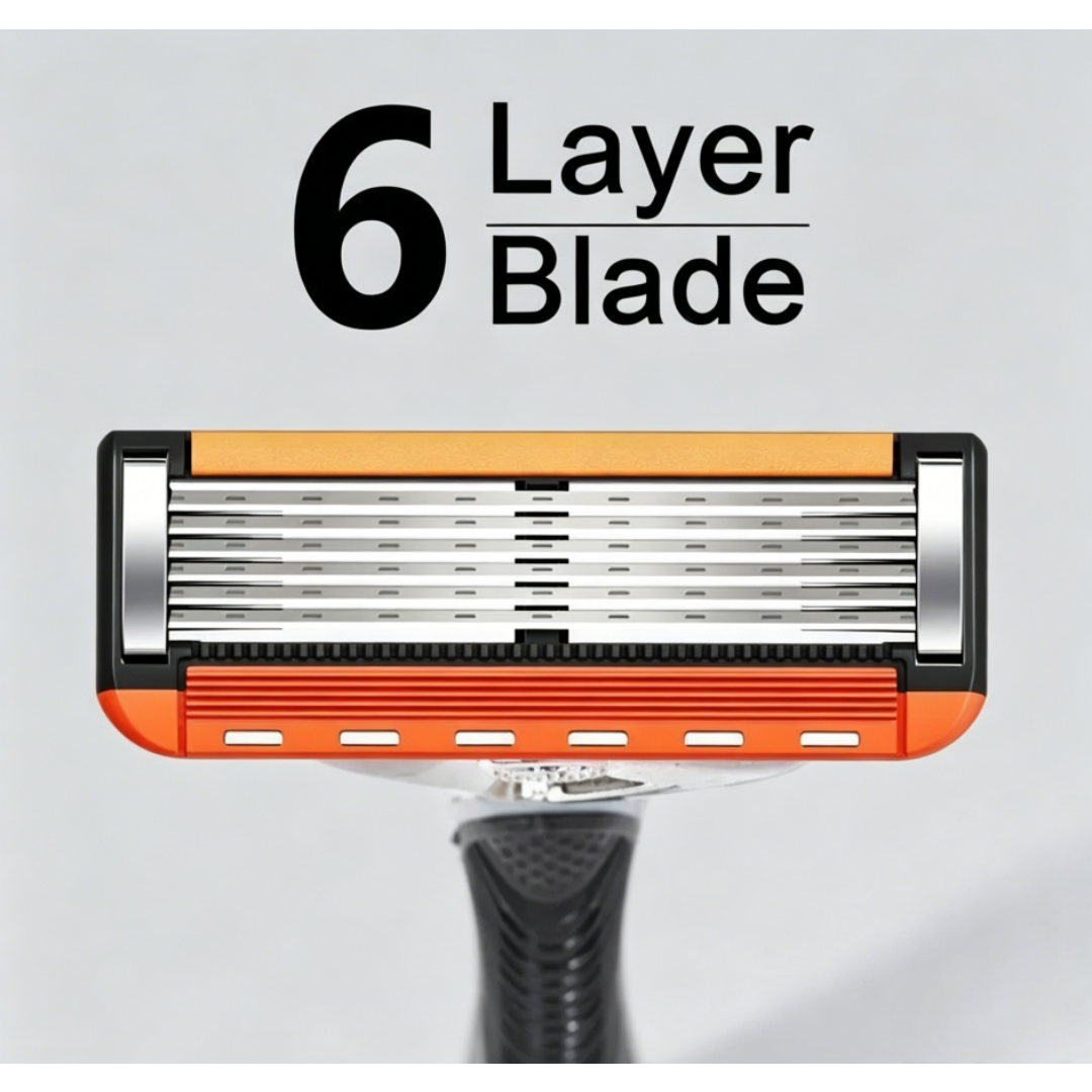 Men's Razor Handle + Replacement Blades, 24/48 Count Bulk Pack