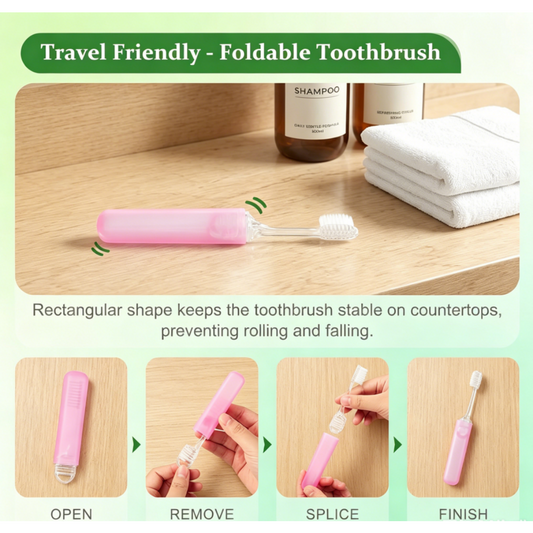 Kocpudu Travel Toothbrush, 5-Color Mini Toothbrush, Individually Packaged